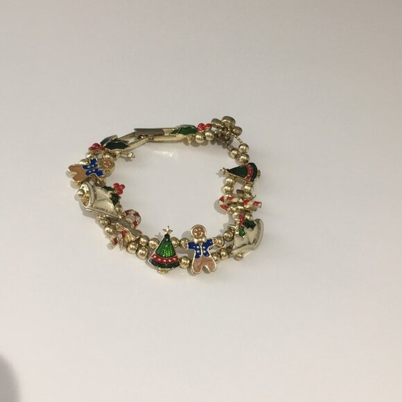 Brand New Avon 2005 Holiday Classics Christmas Charm Bracelet - Picture 1 of 4